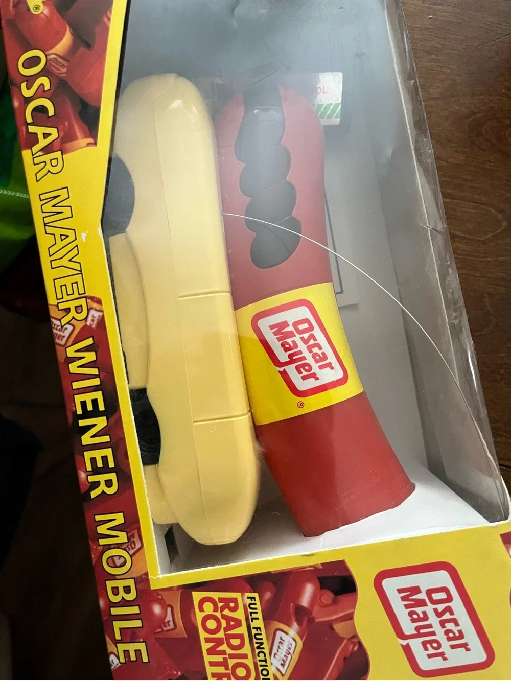 Kids Red & Yellow Wiener Mobile Toy